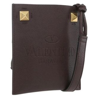 Valentino Pre-owned Leather Cross Body Bag - Dames - Pre-owned - Bruin - Maat: ONE Size Leer