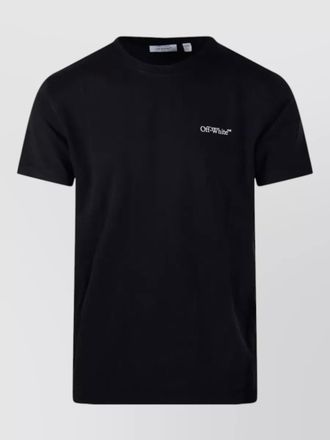 Off-white slim-fit cotton t-shirt