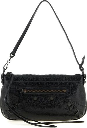 Balenciaga Tassen, Dames, Zwart, ONE Size, Katoen, Le City Pouch On Strap