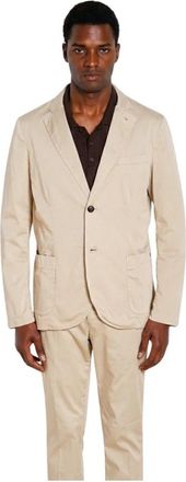 Mason's Da Vinci Travel Blazer - Heren - Blazers - Beige - M - Katoen - Jassen