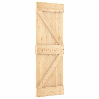 Berkfield Home Door NARVIK 70x210 cm Solid Wood Pine in Light Tan