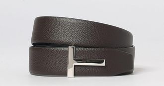 Tom Ford Cintura reversibile in pelle martellata con fibbia monogram