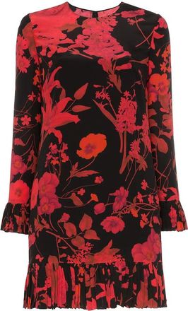 Valentino Garavani Floral Print Long-Sleeve Minidress