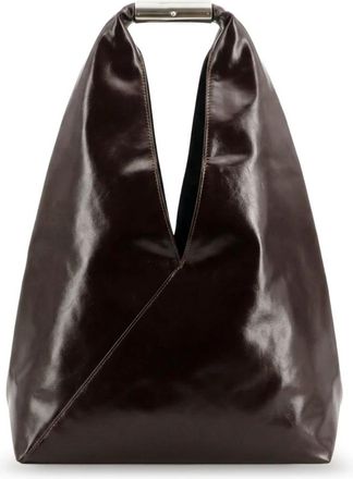 Maison Margiela Japanse Tote Bag - Dames - Handtassen - Bruin - ONE Size - Leer - Tassen