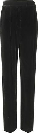 Valentino Garavani Pantalones de Terciopelo - Trousers - Mujer - Negro - 2XS