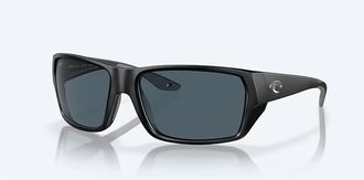 Costa Unisex Tailfin Polarized Sunglasses In Matte Black Gray