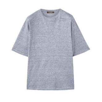 Loro Piana Camiseta Mollia - Knitwear - Hombre - Gris - M