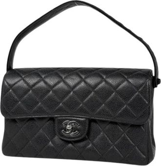 Chanel Pre-owned Matelasse Handbag - Dames - Vintage Handtas - Zwart - ONE Size - Leer - Vintage