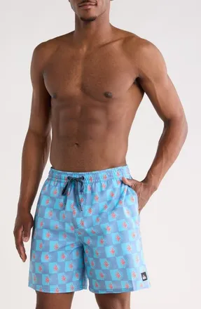 Quiksilver Mix Volley 17 Swim Trunks in Infinity at Nordstrom, Size Medium