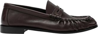 Saint Laurent Le Loafer - Heren - Loafers - Bruin - 44 EU - Leer - Schoenen