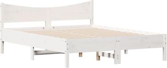 vidaXL Vidaxl - Estructura De Cama Sin Colch&oacute;n Madera Maciza De Pino 160x200 Cm