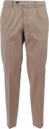 BRIGLIA 1949 Bg 21 Chinos - Heren - Nette broeken - Beige - M - Leer - Broeken