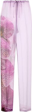 Dries Van Noten Lilac Crepe Pachas Pant