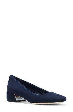 Donald J Pliner Drew Pump in Navy Crepe at Nordstrom Rack, Size 10