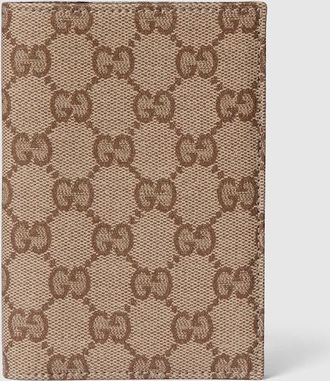 Gucci Essence Classic Passport Case, Beige, Original GG Fabric
