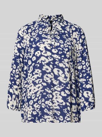Marc Cain Regular Fit Bluse aus Viskose mit 3/4-Arm in Royal, Gr&ouml;&szlig;e 34