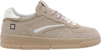 D.A.T.E. D. A.T. E. Beige Torneo Pure Suede Sneakers