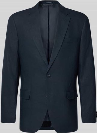 Christian Berg Sakko aus Leinen-Mix mit Pattentaschen in Dunkelblau, Gr&ouml;&szlig;e 102