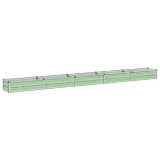 vidaXL Cama De Jard&iacute;n Elevada Verde Pastel 400 X 40 X 24 Cm Vidaxl