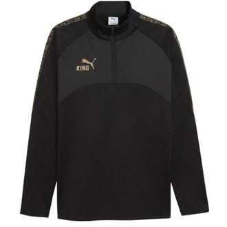 Puma Heren King Atletische Training Boor Top (Zwart/Goud)