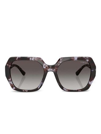 Vogue Eyewear Occhiali da sole con decorazione geometrica - Marrone