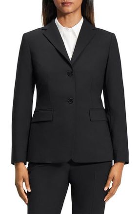 Theory Slim Fit Blazer in Black at Nordstrom, Size 16