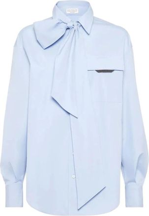 Brunello Cucinelli Donna, Camicette, Blu, XS, new