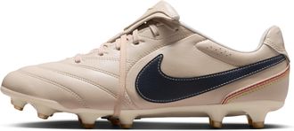 Nike Mens Tiempo Ligera Pro Firm-Ground Low-Top Soccer Cleats in White | IQ0895-240