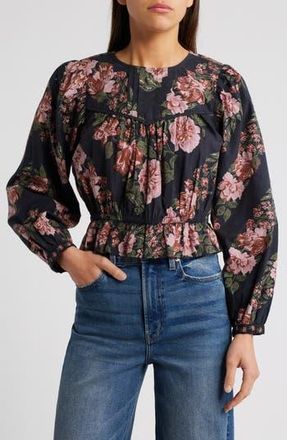 Cleobella Bernadette Floral Print Organic Cotton Top in Juliet Print at Nordstrom Rack, Size X-Small