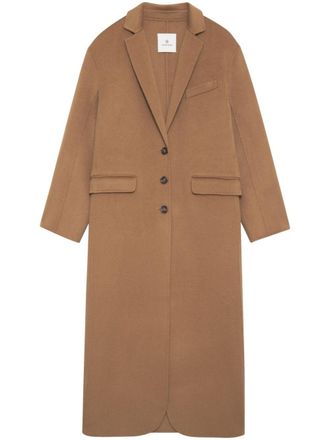 Anine Bing Quinn notched-lapels coat - Brown