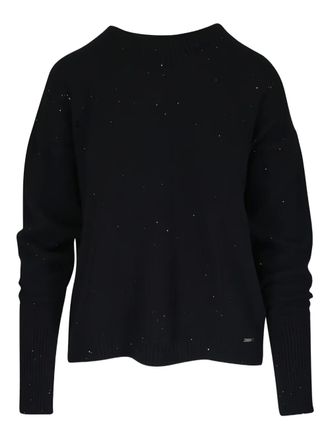 Kiton sparkle-detail sweater - Black