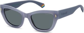 Polaroid PLD 6237/S/X Mvu(C3) Zonnebril - Dames - Zonnebrillen - Blauw - 52 MM - Accessoires