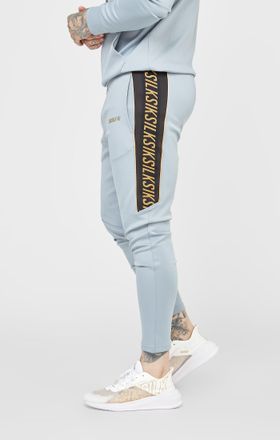 Siksilk Pantal&oacute;n de pista deportivo gris para hombre SikSilk XL
