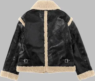 Maison Margiela Shearling-Trimmed Jacket - Black