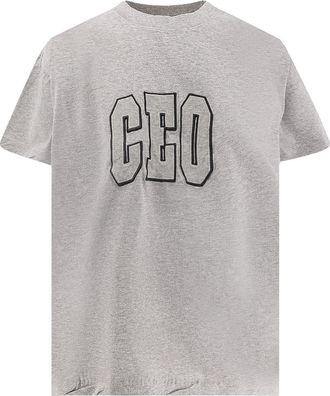 Balenciaga Boxy Fit Cotton T-Shirt-Donna