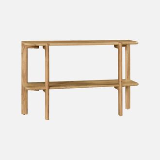 Sweeek Consola Ex&oacute;tica De Madera De Acacia Con 1 Estante