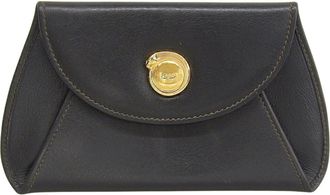 Cartier Black Leather Coin Purse/Coin Case (Pre-Owned)