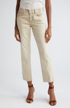L'agence Milana Stovepipe Ankle Straight Leg Jeans in Sand Dune at Nordstrom Rack, Size 24