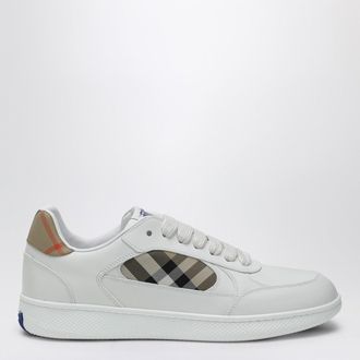 Burberry Terrace sneakers in leather and beige Check