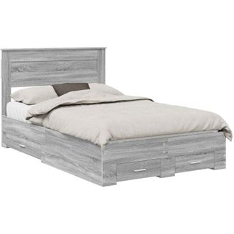 vidaXL Bed Frame with Drawer with Headboard Manual Engineered Wood vidaXL