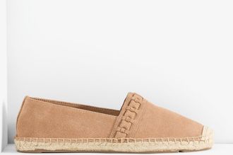 Talbots Izzy Braided Espadrille Flats - Light Toffee - 10 1/2 M Talbots