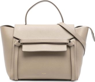 Celine Womens Pre-owned Micro Grained Calfskin Belt Bag - Grey Leather - One Size