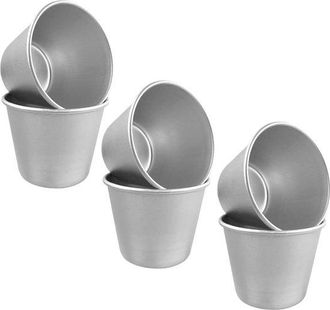 OEM Moldes Para Pud&iacute;n - 6 Piezas. Moldes Antiadherentes Para Hornear Pasteles Y Magdalenas