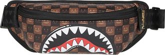 Sprayground Sharks in Paris WTF Bubble Crossbody Bag - Heren - Heuptassen - Bruin - ONE Size - Tassen