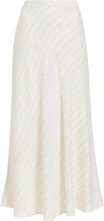 Proenza Schouler Gonna lunga a righe - Bianco
