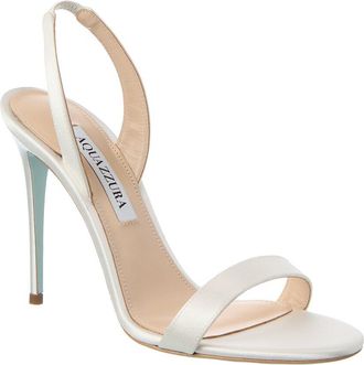 Aquazzura So Nude 105 Satin Slingback Sandal