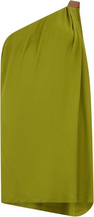 Alberta Ferretti One-shoulder Blouse - Dames - Tops zonder mouwen - Groen - XL - Tops