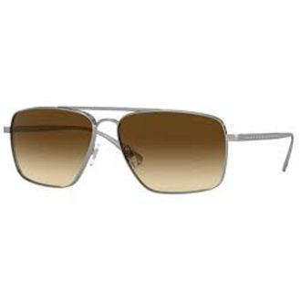 Versace Mens Gray Metal Sunglasses - Grey - One Size