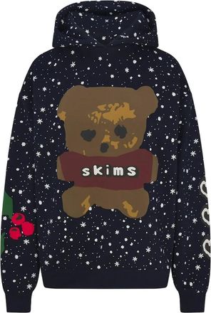 SKIMS x Cactus Plant Flea Market Felpa con cappuccio e stampa - Blu