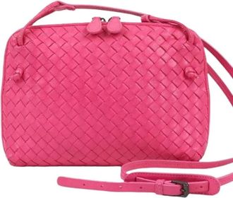 Bottega Veneta Pre-owned Cross Body Bags, female, Pink, Size: ONE SIZE Pre-owned Nodini Crossbody Bag